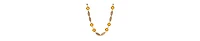 2028 Topaz Crystal Filigree Station Necklace