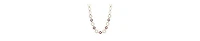 2028 14K Gold Dipped Purple Crystal Channel Set Necklace