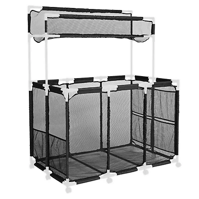 Yescom Mesh Cover Replacement for Mesh Pool Storage Bin Xx-Large Double Decker Black