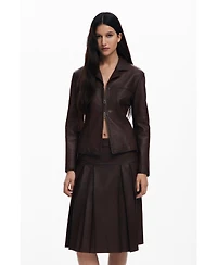 Desigual Women's Midi leather skirt