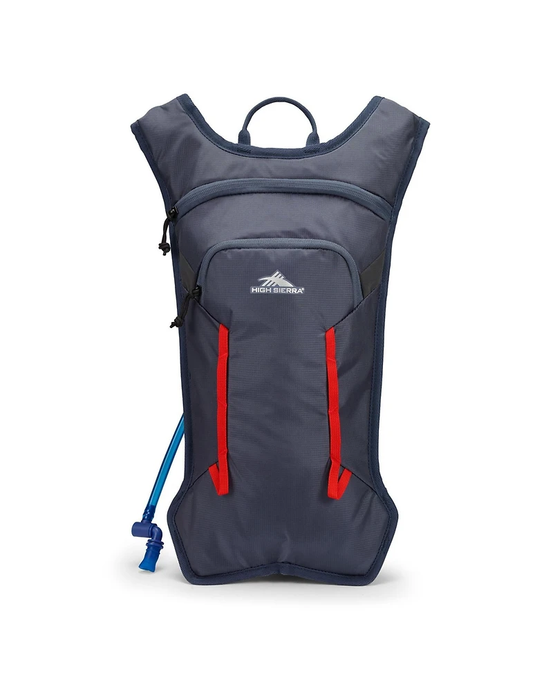 High Sierra HydraHike 2.0 4L Hydration Water Backpack, Gray & Red