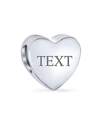 Bling Jewelry Heart Shaped God Mother Charm Bead 14K Gold Plated Sterling Silver Bracelet