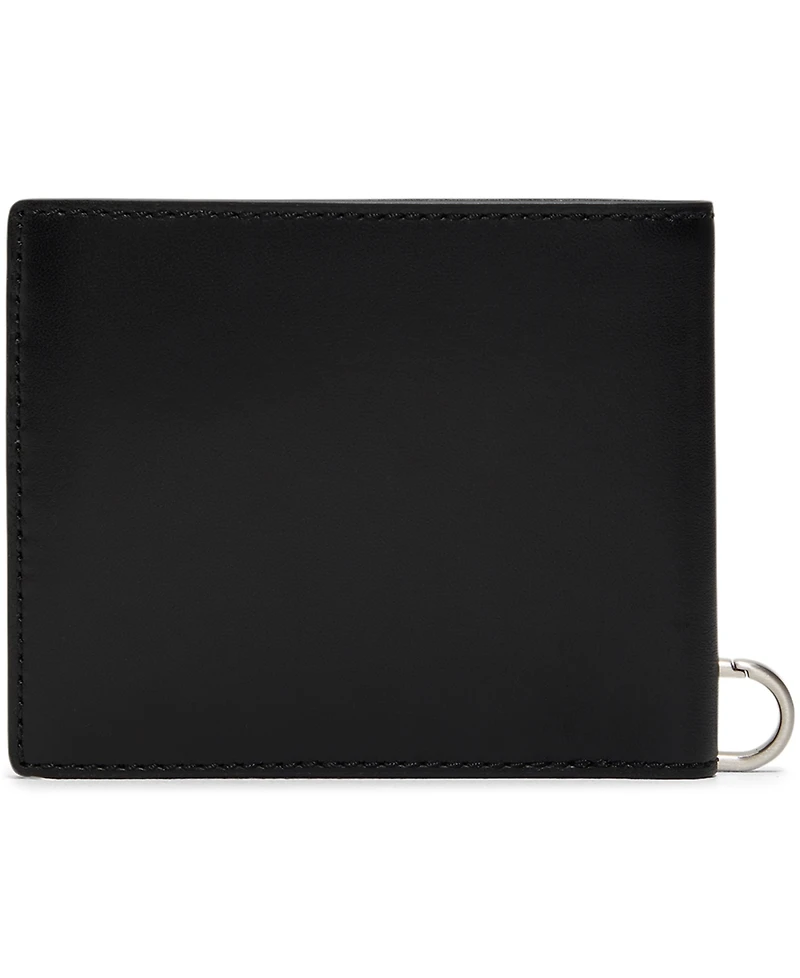 Brooks Brothers Men's Wallet Kc Box Leather Wallet with Change Purse