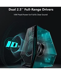 G1500 Computer Speakers, Hecate Gaming Speakers with Rgb, Bluetooth 5.3, Black