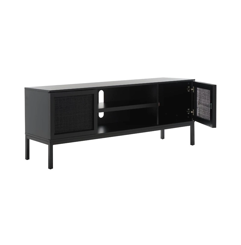 Zadie 1 Shelf Rattan Media Stand