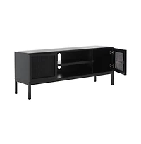 Zadie 1 Shelf Rattan Media Stand