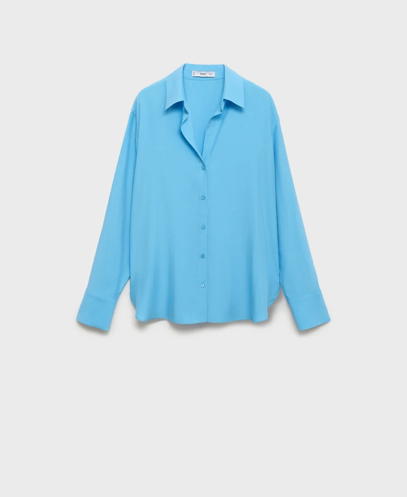 Mango Women's Lyocell Fluid Shirt