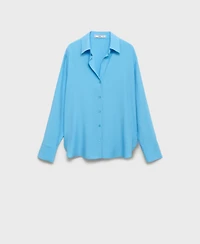 Mango Women's Lyocell Fluid Shirt