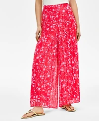 I.n.c. International Concepts Women's Floral-Print Chiffon Wide-Leg Pants, Exclusively at Macy's