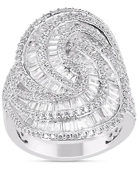 Diamond Swirl Statement Ring (2-1/2 ct. t.w.) in 14k White Gold