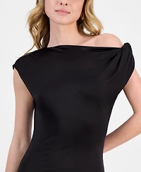 Hugo Women's Off-The-Shoulder Slit Maxi Dress