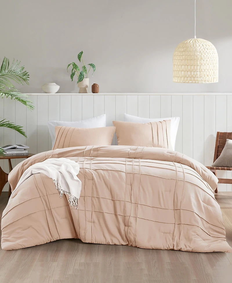 510 Design Porter Pleated 3-Pc. Comforter Set, California King