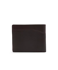 Brooks Brothers Men's Cayman Leather Wallet with Change Purse