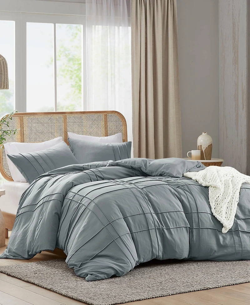 510 Design Porter Pleated 3-Pc. Duvet Cover Set
