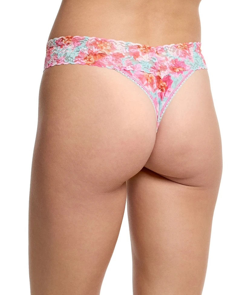 Hanky Panky Women's Printed Signature Lace Original Rise Thong