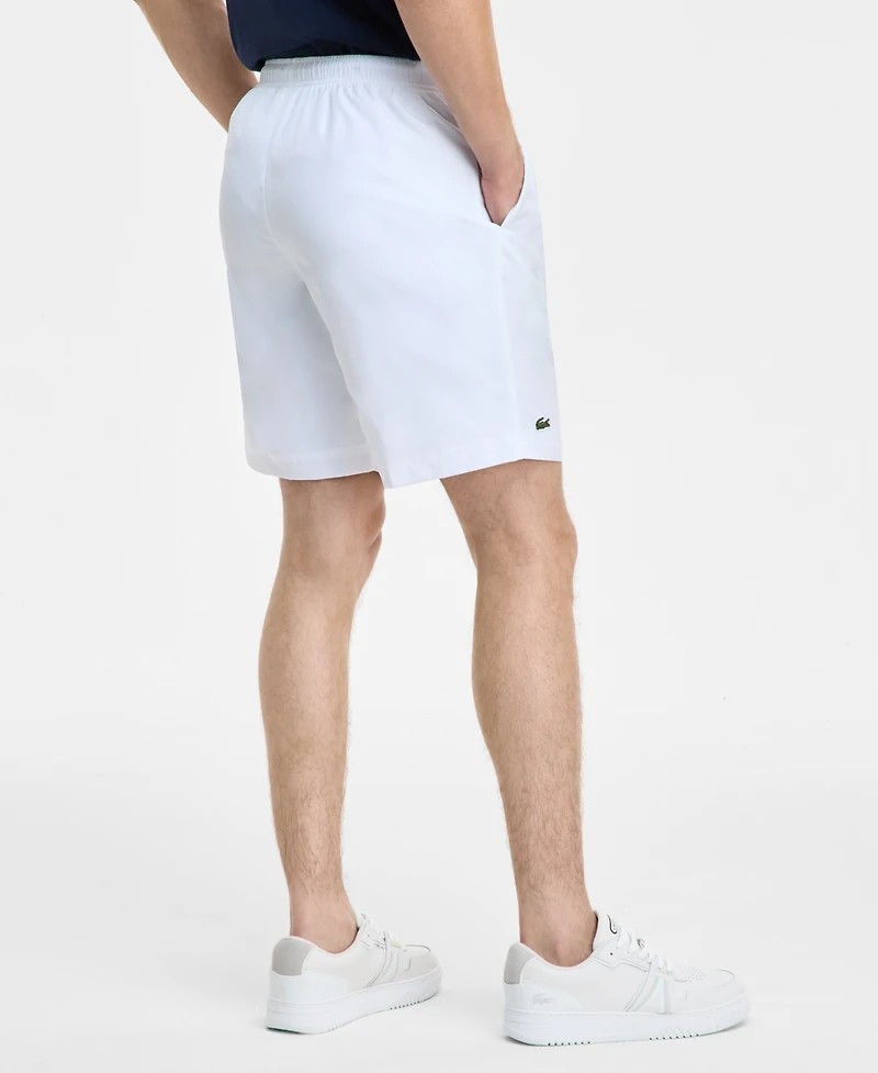 Lacoste Men's Diamante-Print 8" Sport Drawstring Shorts