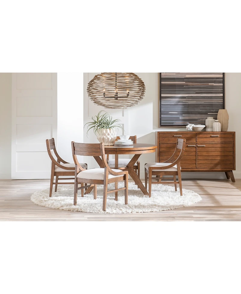 Greystone Ii 5-Pc. Dining Set (Round Table & 4 Chairs)
