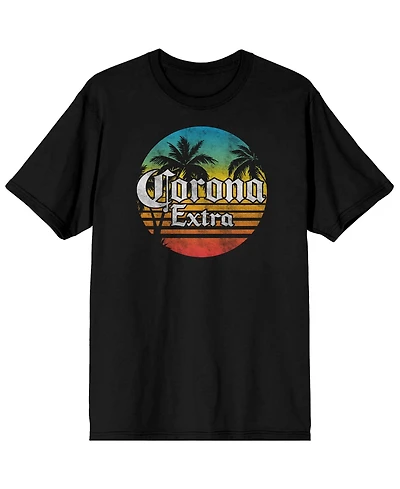Corona Big & Tall Logo Gradient Black T-Shirt-4XL