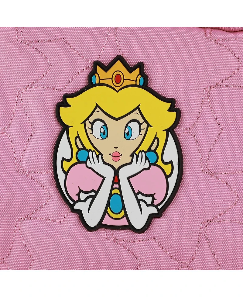 Super Mario Brothers Princess Peach 17" Quilted Backpack