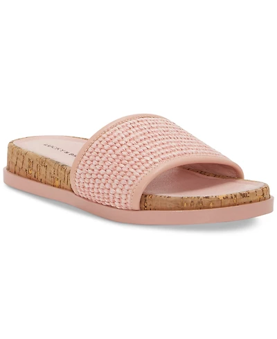 Lucky Brand Women's Dylina Cork Platform Slide Sandals