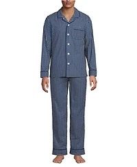 Lands' End Men's Long Sleeve Essential Pajama Set
