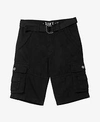 Raw X Boy's Belted Twill Cargo Shorts