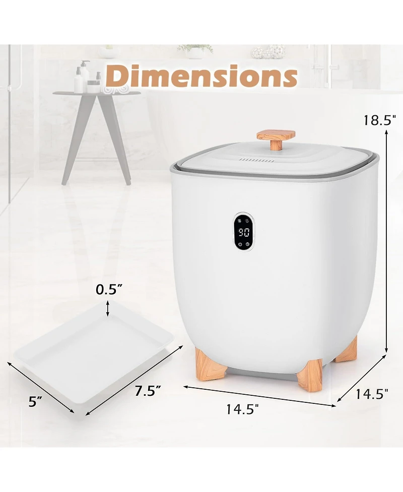 20L Towel Warmer Bucket with Ptc Air Heater for Rapid and Even Heating