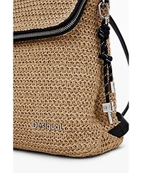 Desigual Women's Small raffia backpack
