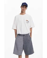 Desigual Men's Baggy striped Bermuda shorts