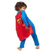 Dc Comics Justice League Zip Up Costume Coverall and Cape