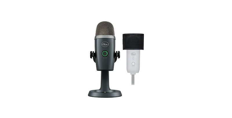 Blue Microphones Yeti Nano Premium Usb Mic (Shadow Grey) Podcaster's Bundle