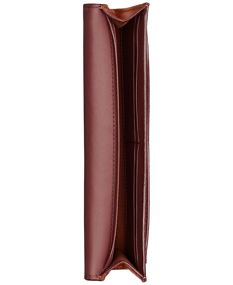 Coach Mila Long Flap Wallet in Signature Coated Canvas