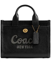 Coach Mini Leather Cargo Tote Bag 20