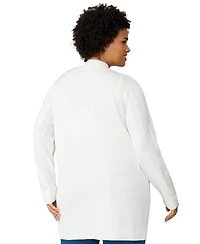 Melissa Paige Plus Size Open-Front Cardigan Sweater, Exclusively at Macy's