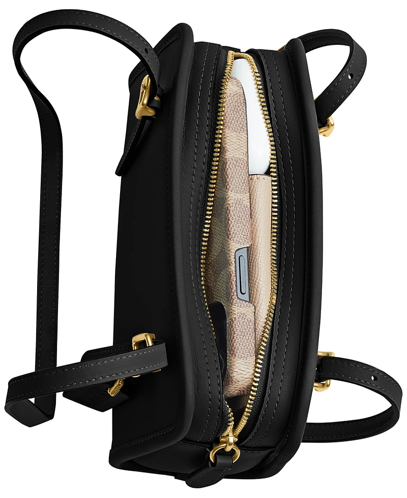 Coach Swing Zip Leather Shoulder Bag 20