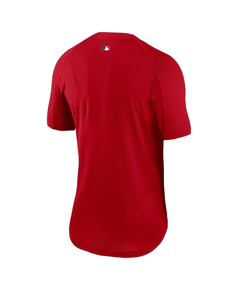 Nike Men's Red Los Angeles Angels Authentic Collection Performance Raglan T-Shirt