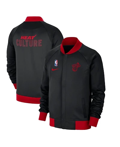 Nike Men's Black Miami Heat 2024/25 City Edition Authentic Showtime Performance Full-Zip Jacket