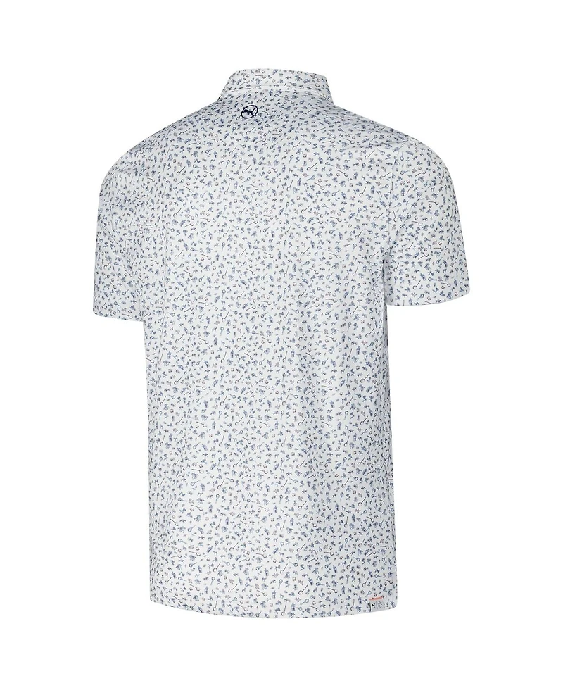 Puma Men's White Kentucky Derby 150th Kentucky Derby Mattr Superfecta Polo Shirt