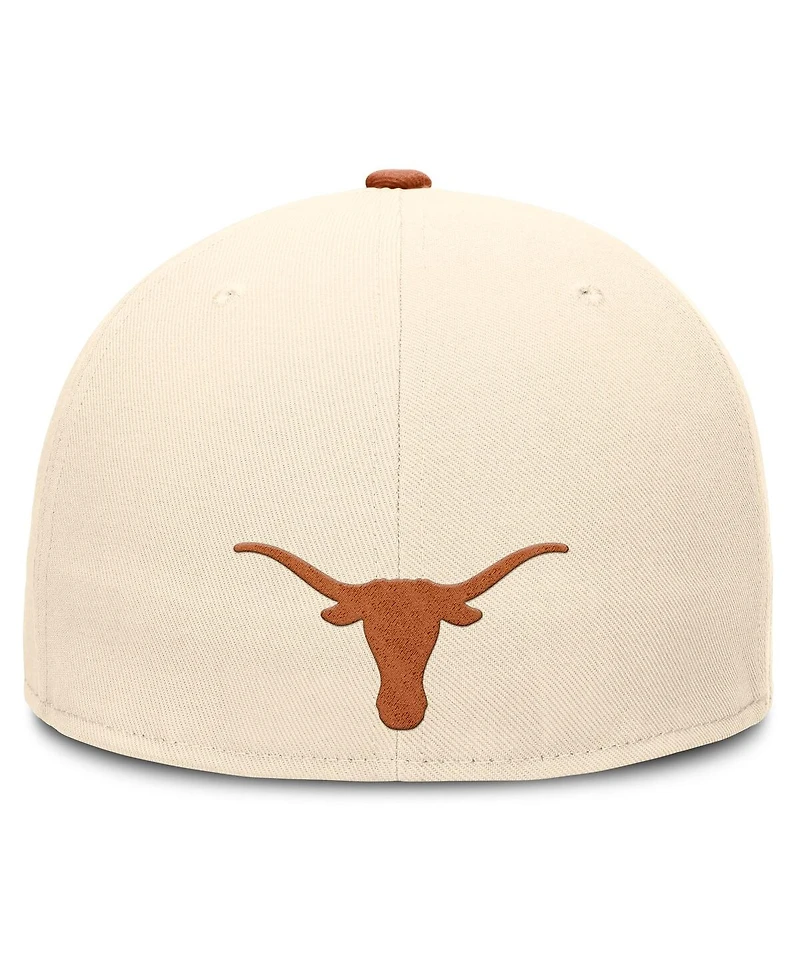 Nike Men's Natural Texas Longhorns Primetime True Performance Fitted Hat