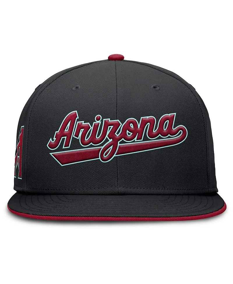 Nike Men's Black Arizona Diamondbacks True Performance Fitted Hat