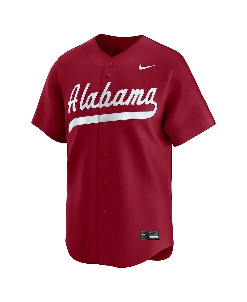 Nike Men's Crimson Alabama Tide College Limited Baseball Jersey