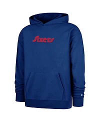 '47 Brand Men's Royal Philadelphia 76ers 2024/25 City Edition Double Crossover Foundation Pullover Hoodie
