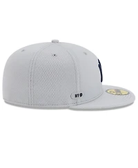 New Era Men's Gray York Yankees 2025 Mlb Clubhouse 59FIFTY Fitted Hat