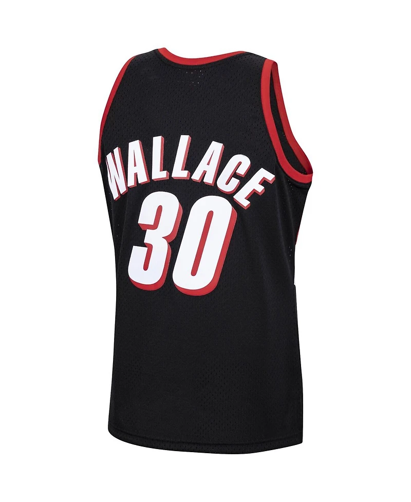 Men's Rasheed Wallace Black Portland Trail Blazers 1999-00 Hardwood Classics Swingman Jersey