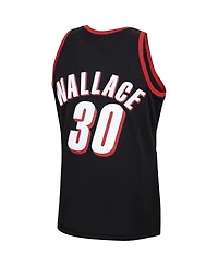 Men's Rasheed Wallace Black Portland Trail Blazers 1999-00 Hardwood Classics Swingman Jersey
