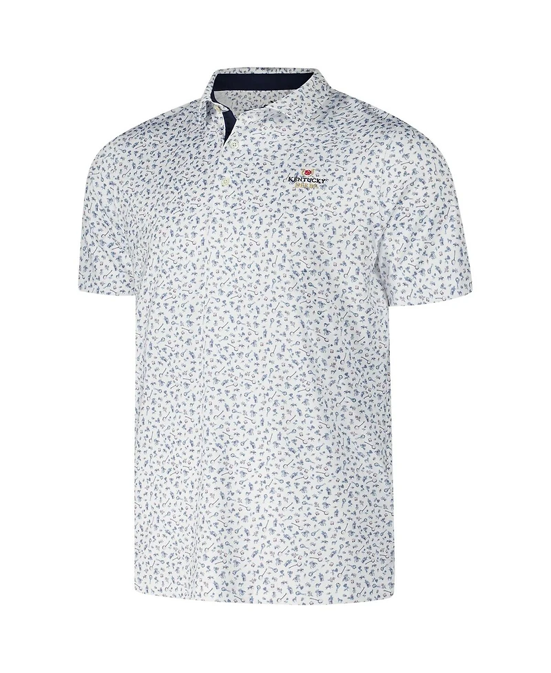 Puma Men's White Kentucky Derby 150th Kentucky Derby Mattr Superfecta Polo Shirt