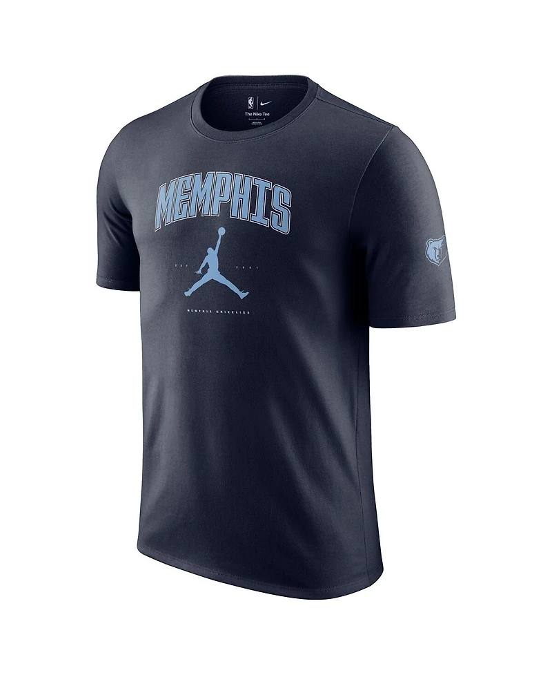 Jordan Men's and Women's Navy Memphis Grizzlies Essential Cities T-Shirt