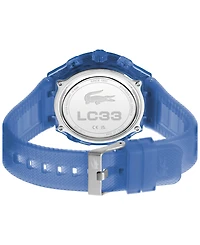 Lacoste Men's LC33 Blue Silicone Strap Watch, 45mm