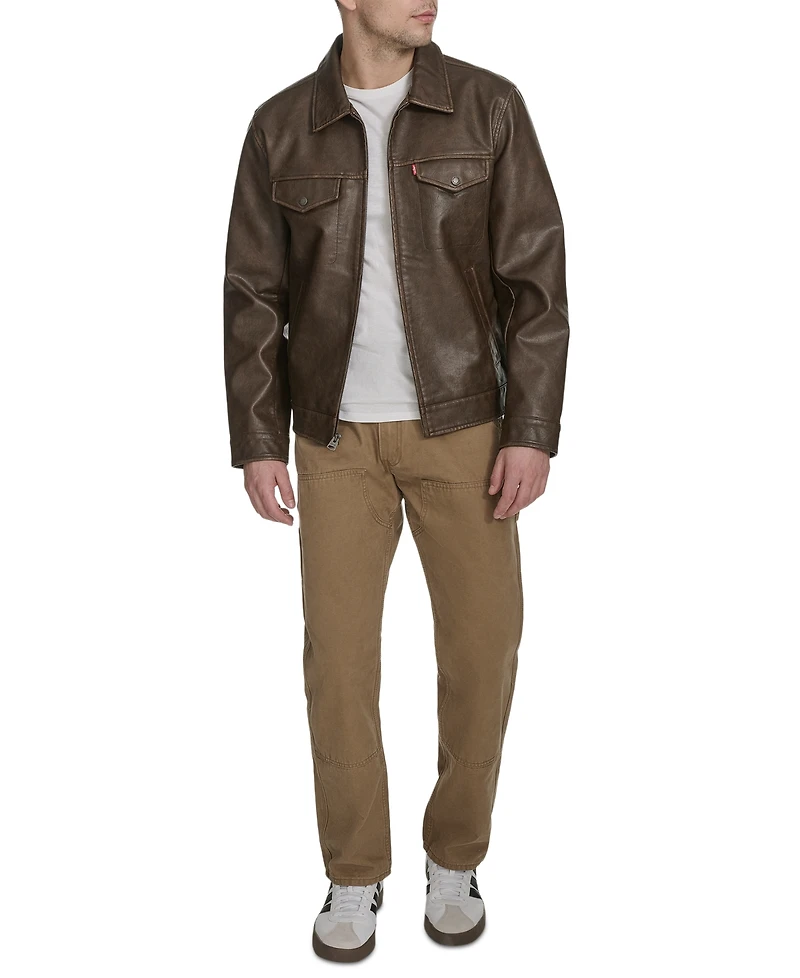 Levi's Men's Classic-Fit Faux-Leather Jacket
