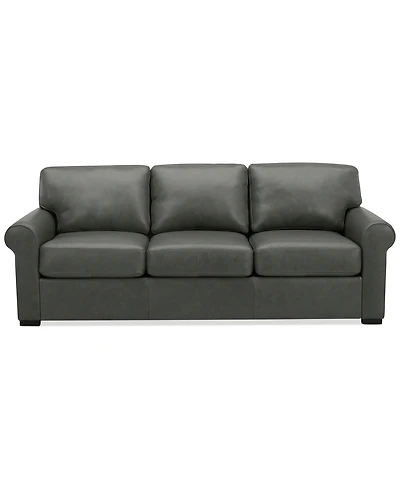 Radley Roll Arm 86" Leather Sofa, Exclusively at Macy's